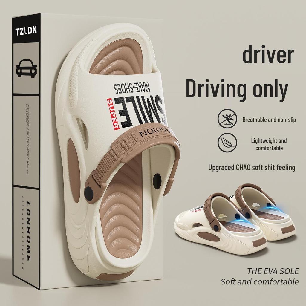 Lidani Men's Non-Slip EVA Summer Sandals: Thick Sole, Height-Enhancing Outdoor Sports and Beach Slippers