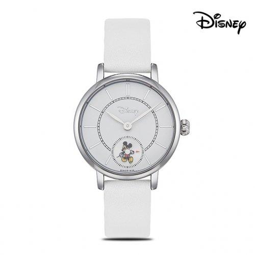 [Disney] Disney Mickey Mouse Mickey Moving Leather Band Wristwatch D12132WWW none