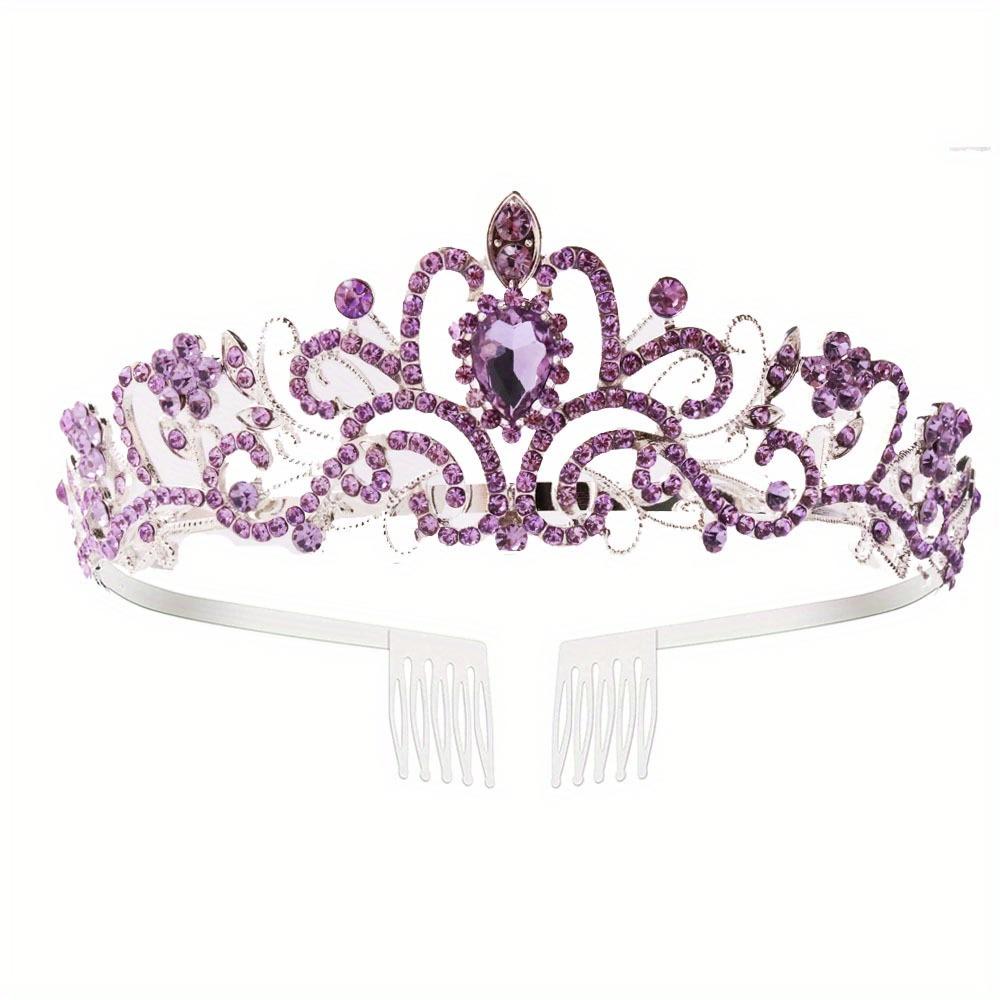 Crystal Crown Tiara With Comb Rhinestone Prom Diadem Headband For Women Bridal Wedding Hair Accessories Jewelry Tiara And Crowns