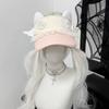Girl'S Sweet Style Caps Kawaii Hats Cat Eared Open Top Sun Hat Subculture Hat Cute Lolita Style Y2K Fashion Caps Summer Sun Hat