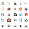 New 50 Rock Instruments Drum Set Cartoon Graffiti Stickers Personalized Creative Trend Decorative Stickers