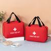 Outdoor & Home Emergency First Aid Kit Small Portable with Multiple Mesh Pockets Classified Storage Medical Bag