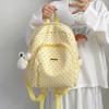 Schoolbag Sweet High-value Macaron Accessories Cute Polka Dot Backpack Vitality Small Schoolbag Student Travel Leisure Backpack