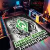 Tappeto SV Werder Bremen per Soggiorno Camera da Letto Casa Decorazione Divano, Tappetino Antiscivolo per Giochi Bambini