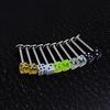 20 st Mixed Cube Tärningar Läpp Öronstift Ringar Tragus Labret Body Piercing Bars