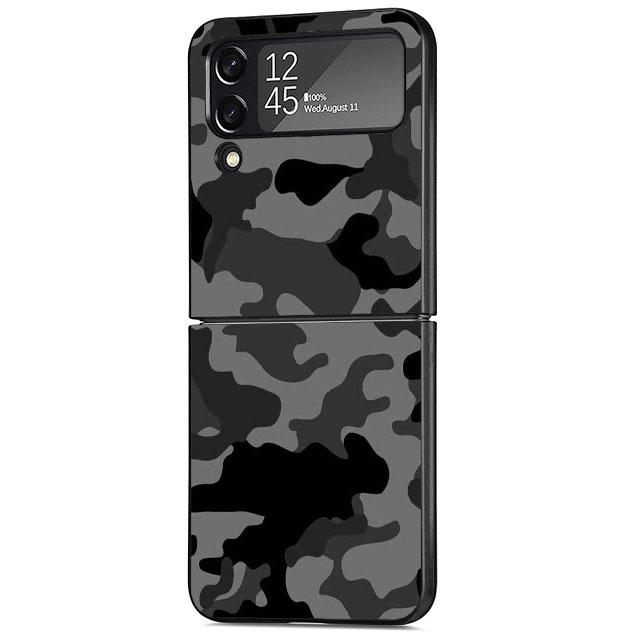 

Чехол для телефона Samsung Galaxy ZFlip3 ZFlip Z Flip 4 Z Flip 3 5G Flip4 ZFlip5 Flip3 Задний Черный Камуфляж Camo военный Galaxy ZFlip3 5G