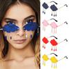 Fashion Funny Cloud Shaped UV400 Clouds Tassel Sunglasses Rimless Sunglasses Disco Glasses Steampunk Sunglasses