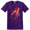 Red Cardinal Bird T Shirt Dynamic Wildlife Art Graphic Nature Lover Tee Gift