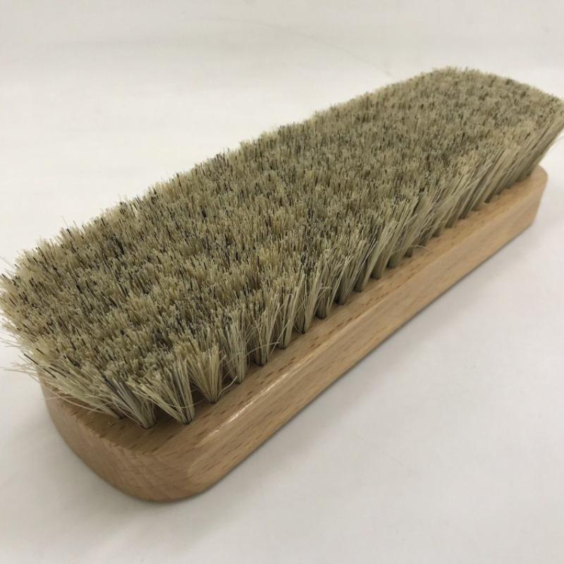 Große Rosshaarbürste, Bürstenbrett aus Buchenholz, verlängertes Rosshaar, Ölen, Polieren und Entstauben, multifunktionale Schuh- und Kleiderbürste
