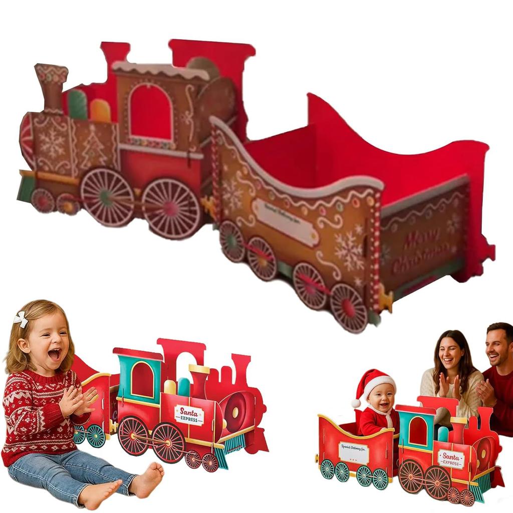 Weihnachtsgeschenk Zug Weihnachtszug Dekoration Festlicher Weihnachtszug Weihnachtsmann Lebkuchen Geschenkboxen Für Geschenke Süßigkeiten