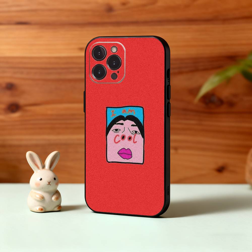 1PC F-Funny E-Exaggerated Face Emotion Phone Case For iPhone17,16,15,14,13,12,Plus,Pro Max, 5G Others Soft Black Cover