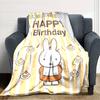 1pc Miffy3 Blanket, Gift, for Men and Women, Soft Blanket, Good for Sofa Bed Couch Travel, Lightweight Flannel Blanket