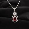 Natural Pink Rubellite Gemstone 925 Sterling Silver Jewelry  Zircon Pendant CZP-6-12