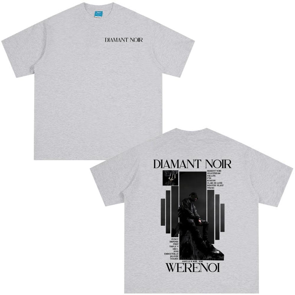 

WeRenoi Diamant Noir Coffee Shop Hip Hop Pop Music Shop Mens Womens High Quality Comfortable Cotton Tshirt S