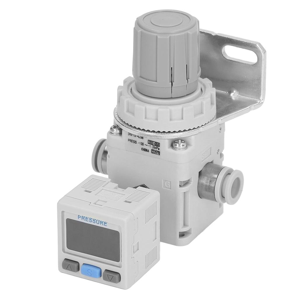 Air Pressure Regulator with Bracket Digital Pressure Gauge Pneumatic Vacuum Pressure Regulating Valve 8mm 5 16in