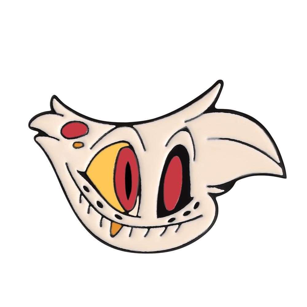 Hazbin Hotel Cartoon Drip Oil Alloy Brooch Geometric Style Factory Direct Sales