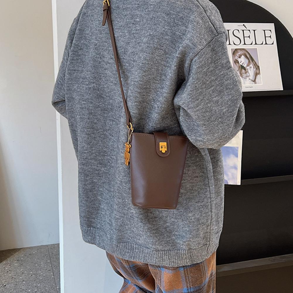 Premium Sense Bag Women's Niche Retro Bucket Bag Commuter Casual Versatile Messenger Bag