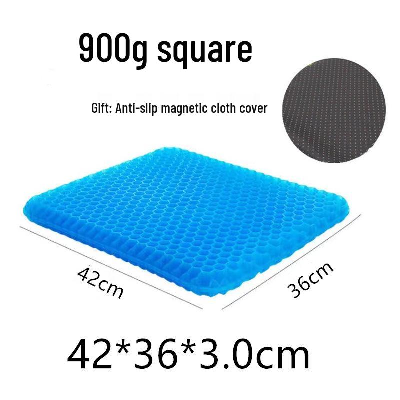 Summer Cooling Gel Seat Cushion - Honeycomb Silicone for Office, Car, and Long Sitting Comfort