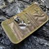 Three Fold Wallet Multiple Card Slots Nylon Outdoor Sport ID Photo Holder Bag Storage Hanging Pouch