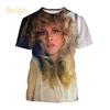 Móda Dámské Oblečení Nový Rock Zpěvačka Stevie Nicks 3D Potisk Tričko Osobnost Hip Hop Street Unisex Oversized Tričko