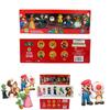 Sechsteiliges Super Mario Bros Actionfiguren-Spielzeugset mit Luigi, Yoshi und Pilz-Sammelfiguren für Kinder