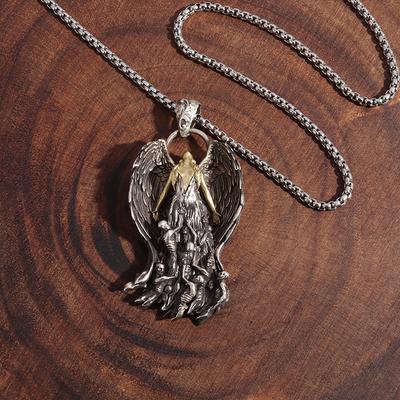 Pendentif Créativité Mère des Démons du Purgatoire Collier Pendentif Ange Ailé Déesse pour Hommes Tendance Punk Gothique Bijoux pour Femmes