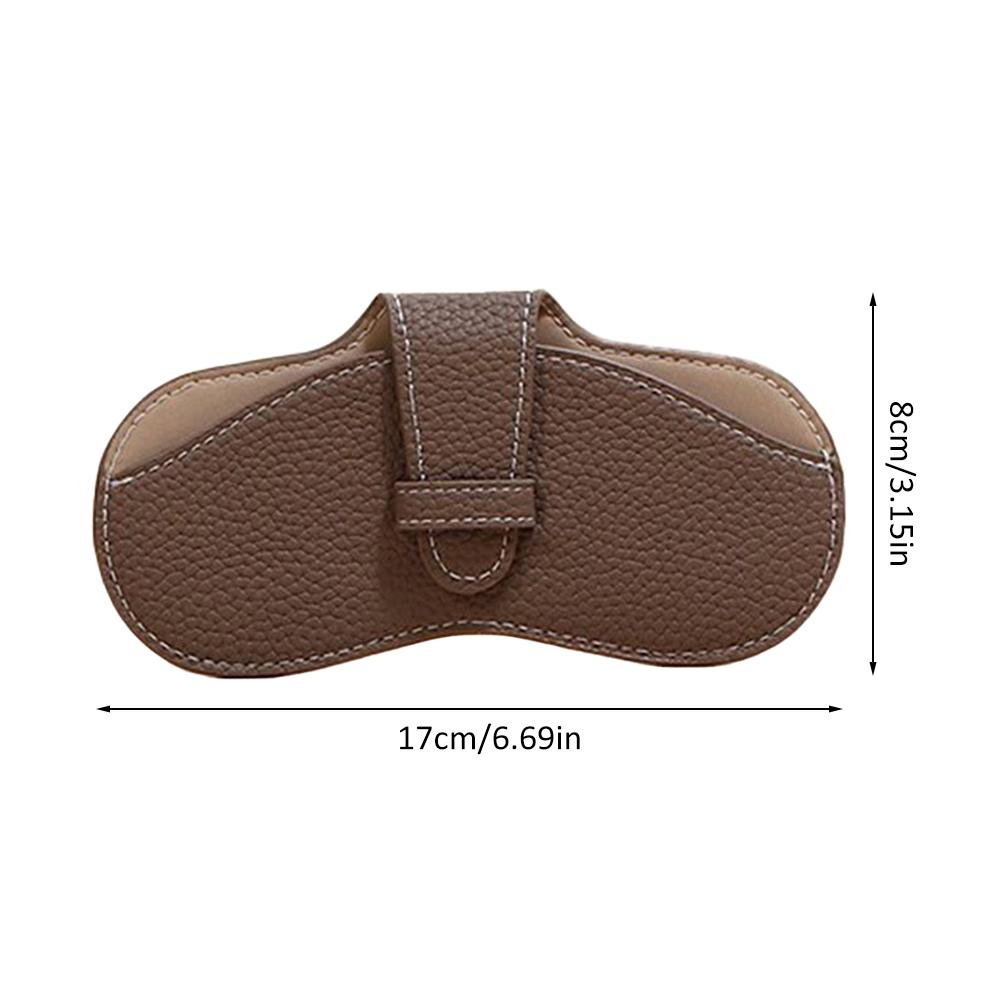 Portable Glasses Storage Bag Simple Fashionable PU Leather Glasses Protective Cover Sunglasses Reading Glasses Storage