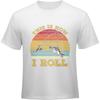 Vintage Tshirt Minimalist Tshirt Adult Unisex Oneck t shirt Streetwear This Is How I Roll Fishing Sunset Classic Unisex Tshirt