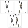 Crow Skull Cowboy Braids Rope Bolo Tie Shirt Collar Necktie Jewelry Necklace