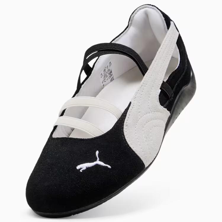 401287-06 Puma  Speedcat Ballet Suede Puma Black Puma White Warm White (Women's)