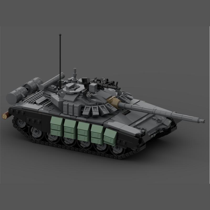 Модель военного танка из строительных блоков MOC, подходит для детских игрушек-конструкторов с мелкими деталями Electronic drawings