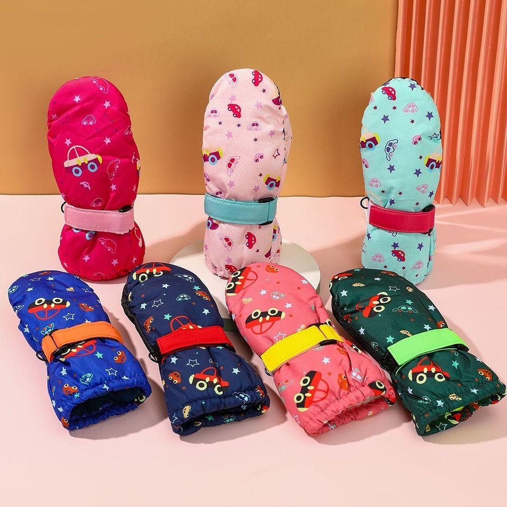 

Ветрозащитные варежки с длинными рукавами, толстые теплые детские спортивные перчатки, модные детские лыжные перчатки