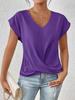 Women Short Sleeve T Shirt Casual Crew Neck Loose Fit Lightweight Breathable Basic Top Summer Everyday Tee