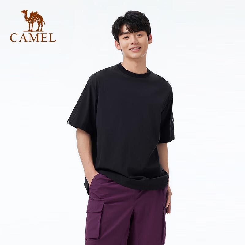 Camel Men's Quick-Dry Round Neck Sports T-Shirt
