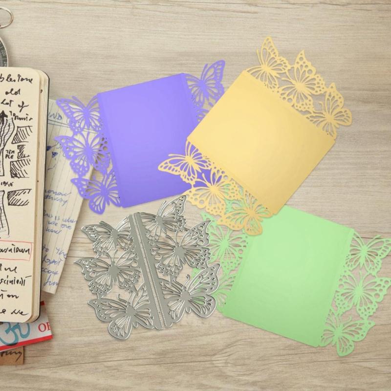 Butterfly Border Metal Die Cuts Carbon Steel Cutting Dies Embossing Stencils for Card Journal Scrapbooking Decorations