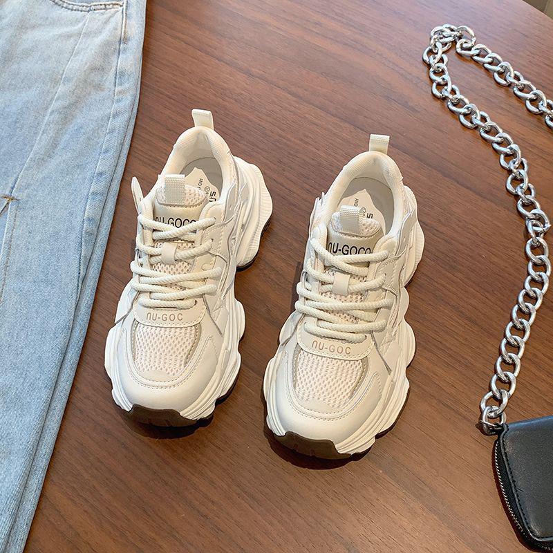 

2025 Autumn Women s Retro Platform Mesh Sneakers: Street Style, Height-Boosting & Slimming Design 36