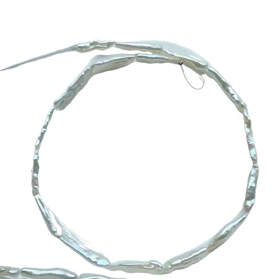 Cost-Effective Baroque Long Pearl Necklace with Natural Freshwater Biwa Pearls