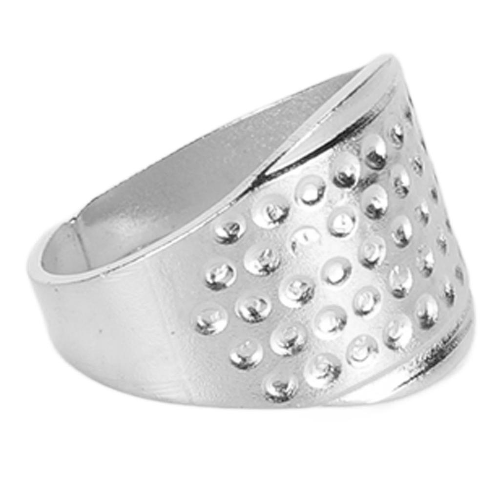 50pcs Metal Sewing Thimble Adjustable Size Rust Resistant DIY Tool Quilting Finger Protector Finger