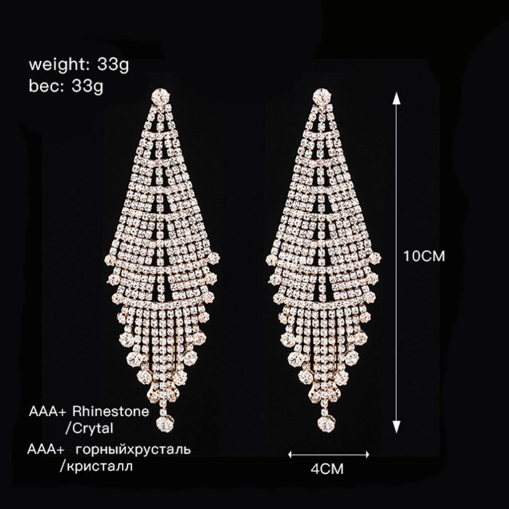 Trendy Fashion Earrings - Claw Chain Long Tassel Drop Earrings