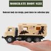 1/43 Militär-LKW-Armee-Panzerwagenmodell, Säuglingssimulationsfahrzeugmodell für einziehbares Kinderspielzeug mit Licht und Ton (Antiker Krankenwagen)