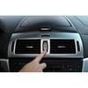 Fit For BMW X3 2006-2010 Matte Silver Middle Console Air Outlet Vent Trim 1PCS