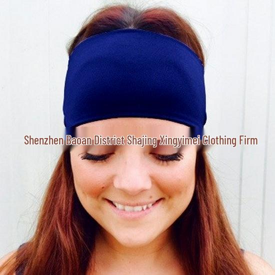 European & American Street Style Double-Layer Solid Color Print Headband A7300