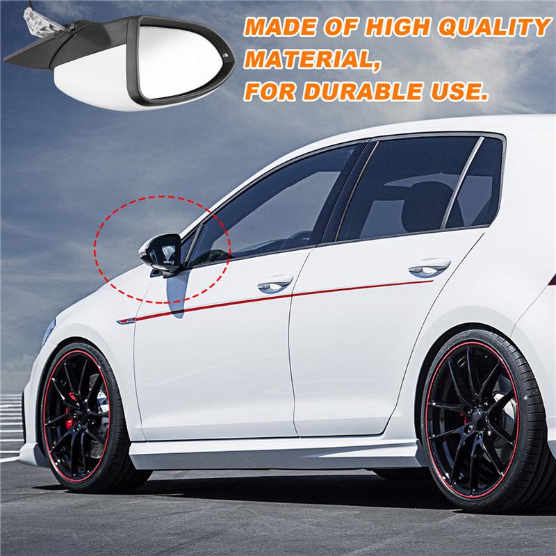 A58X-Rear View Mirror Assembly Exterior Rear View Mirror Side Wing Door Mirror Golf 7 Side Mirror 5GG857507 Left