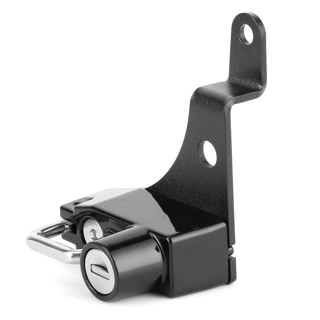 Yctze Držák zámku na motocyklovou helmu, Hliníková slitina Kolo Proti krádeži Sada zámku na helmu Vhodné pro Suzuki SV650 (Černá), oblíbený