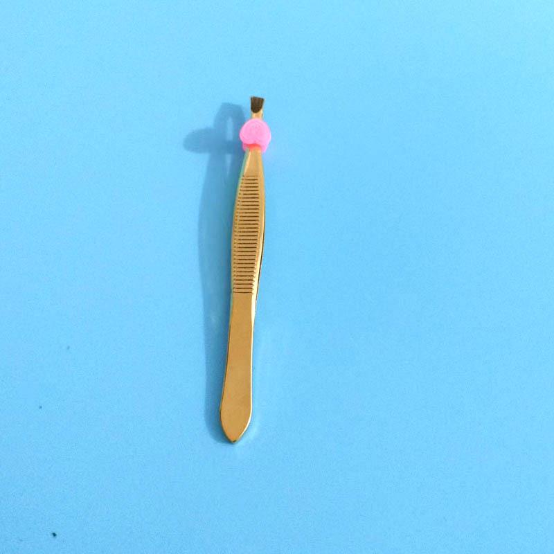High-Quality Stainless Steel Black Eyebrow Tweezers Set for Multi-Purpose Hair Removal.