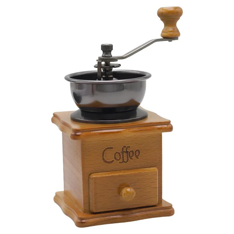 Multipurpose manual coffee grinder,for various grains,with an extended handle,adjustable thickness,for families,travel,camping
