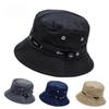 Stringed Bucket Hat Panama Breathable Sun Protection Fisherman Hat for Men Women Girls Summer Travel Sports Hiking Beach Bob Hat