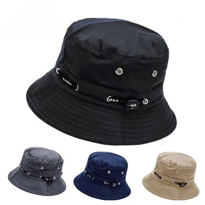 Stringed Bucket Hat Panama Breathable Sun Protection Fisherman Hat for Men Women Girls Summer Travel Sports Hiking Beach Bob Hat