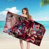 Cartoon Hazbin Hotel Bath Towel Microfiber Soft Water Absorbing Breathable For Girl Kids Decorative Cartoon Beach Towel