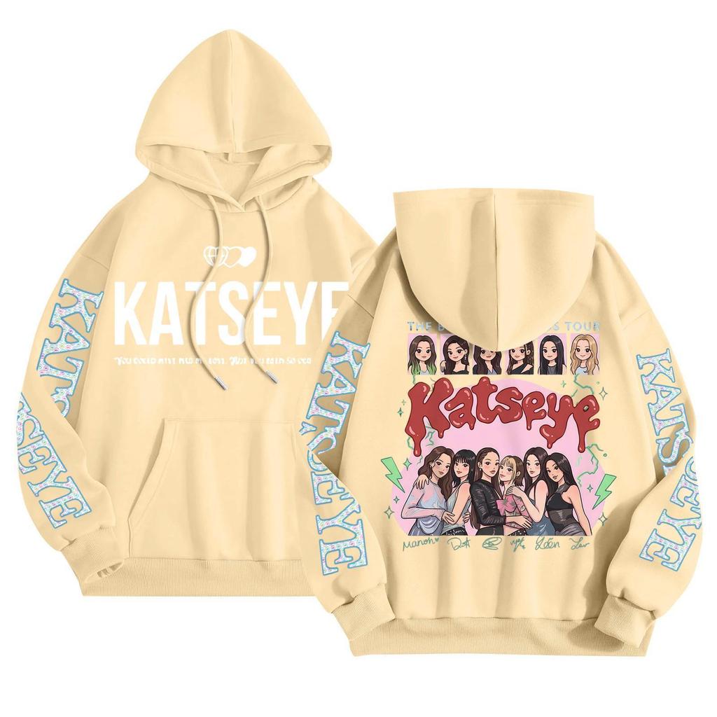 Unisex Mode Leichter Langarm-Pullover mit Taschen Bedruckter Hoodie